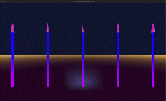 First Draft: .gif of FBX Weather Transitions